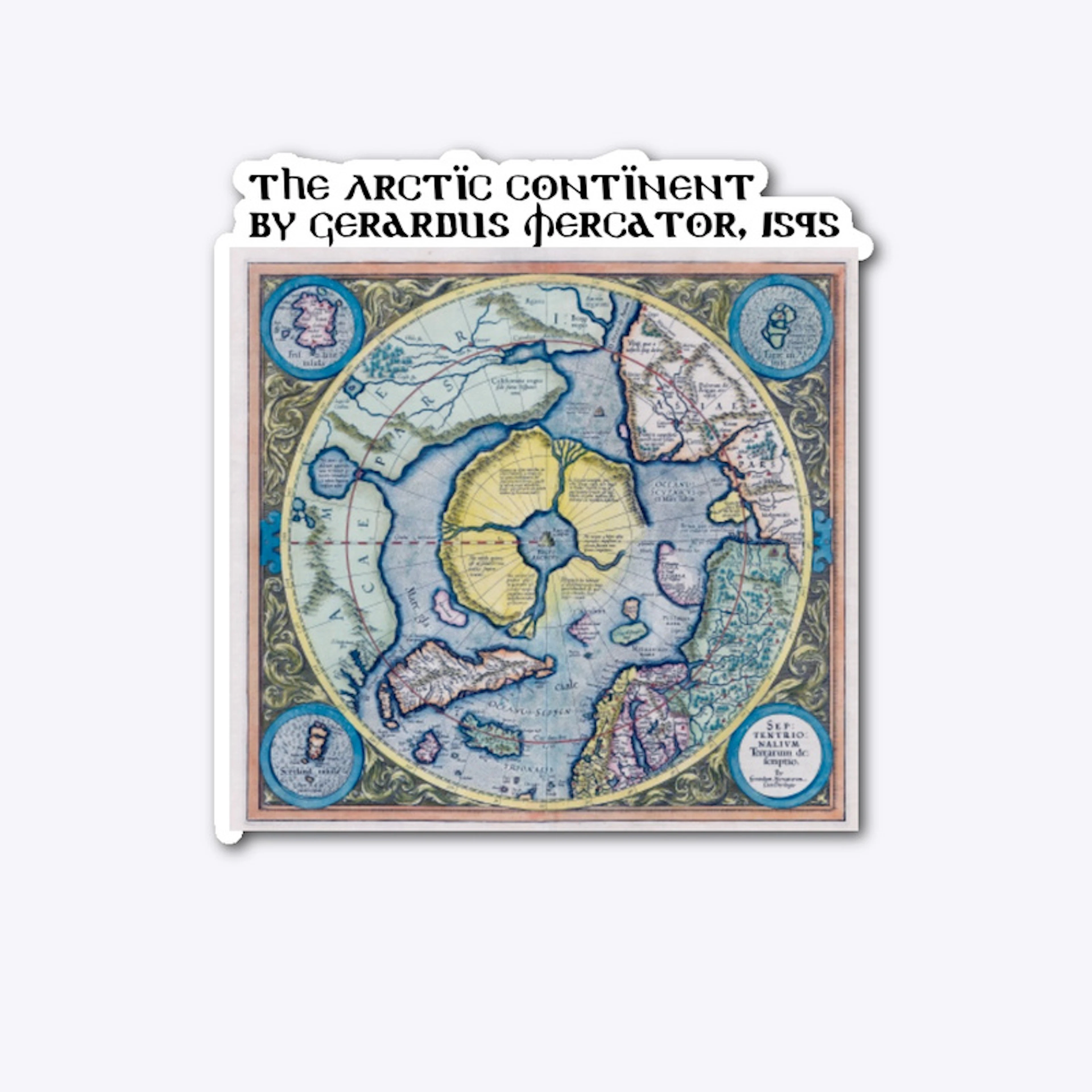 Mercator Arctic Map PolarisAbove